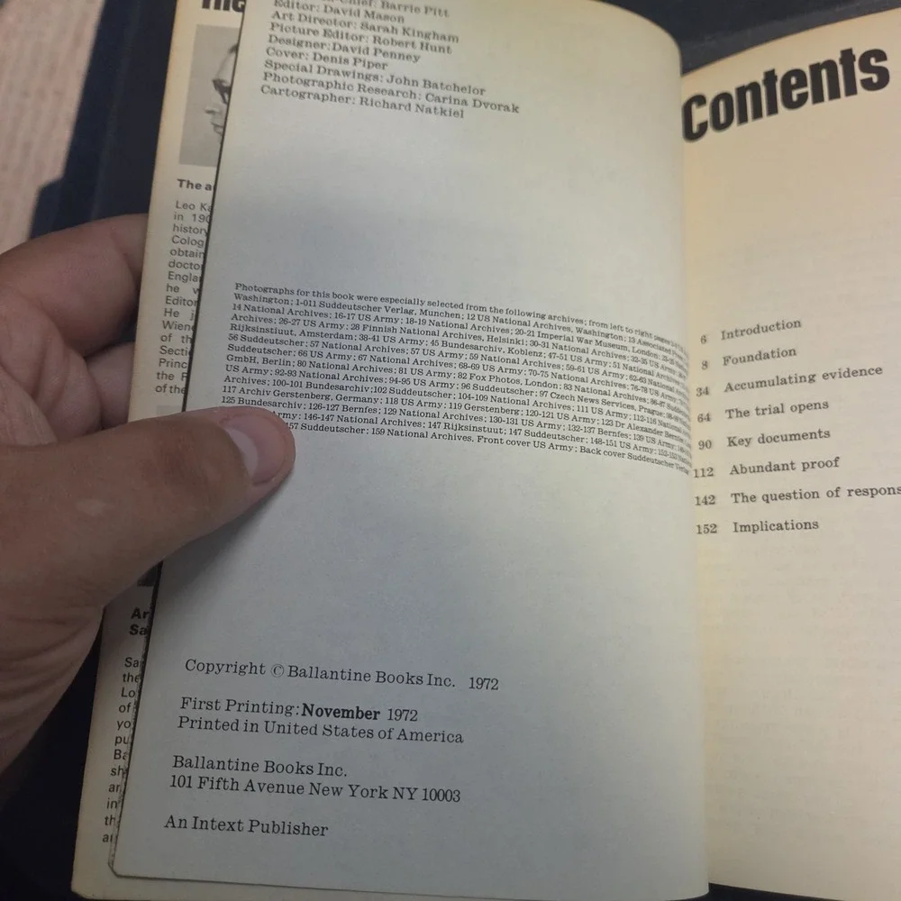 Nuremberg‎ Trials by Leo Kahn (Ballantine's 1972) Nazi Germany